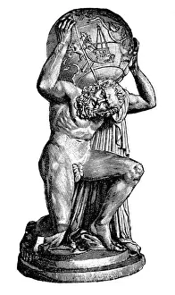 Gods Prints: Atlas Carrying World