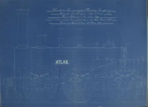 Images Dated 13th January 2020: Atlas engine by Robert Stephenson & Co