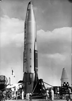 Atlas ICBM model at the 23rd International Paris Air Show