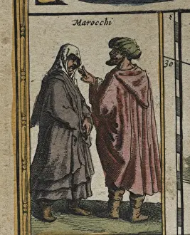 1635 Prints: Atlas Novus. Africa. Moroccan people, 17th c