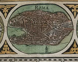 1635 Prints: Atlas Novus. Europe, 17th c Rome