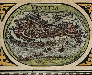 1635 Prints: Atlas Novus. Europe, 17th c Venice