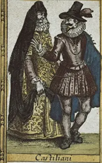 1635 Prints: Atlas Novus. Europe. Castilian People, 17th c