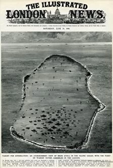 Atom bombers view of Bikini Atoll by G. H. Davis