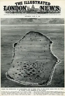 Victims Prints: Atom bombers view of Bikini Atoll by G. H. Davis