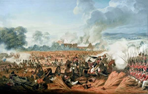 Waterloo Gallery: Attack on the British Squares by French Cavalry, Waterloo