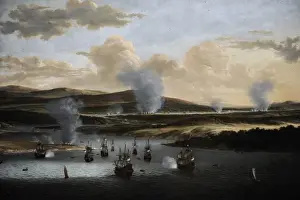 Anchored Prints: Attack on Chatham, c. 1668, by Willem Schellinks (1627?-1678