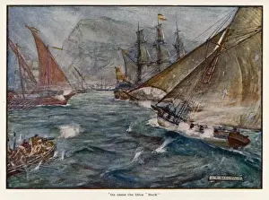 Sails Prints: Attack on Gibraltar