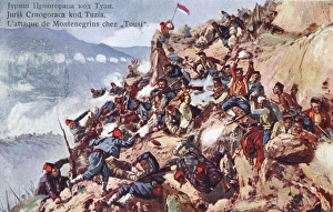 Images Dated 24th January 2011: Attack by Montenegran forces at Tuzi