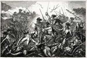 Attack by Royal Highlanders on the Ticonderoga Fort, Battle of Ticonderoga Attack by Royal Highlanders on the Ticonderoga Fort, Battle of Ticonderoga
