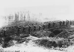 Attacking soldiers WWI