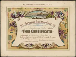 Schooling Prints: Attendance Certificate