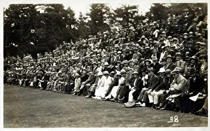 Grandstand Prints: An attentive crowd - possibly at a Country Show