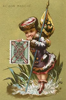 Marche Prints: Au Bon Marche card - Russia