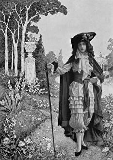 Images Dated 3rd November 2015: Aubrey Beardsley fancy dress at Artists Costume Ball