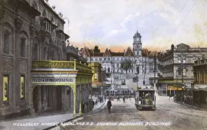 Auckland Prints: Auckland, New Zealand - Wellesley Street