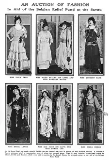 Mannequins Prints: An auction of fashion in aid of Belgian Relief Fund, WW1