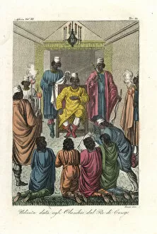 Congo Gallery: Audience of the Dutch with Garcia II of Kongo, 1642