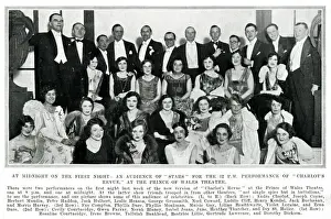 Revue Prints: Audience of stars at midnight performance of Charlots Revue