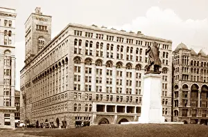 Auditorium Prints: Auditorium Hotel Chicago - hand coloured when published
