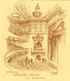 Auditorium Prints: The Auditorium, Liverpool Repertory Theatre