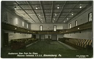 Auditorium, Masonic Cathedral, Bloomsburg, Pennsylvania, USA