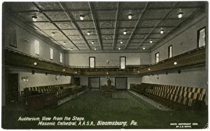 Auditorium, Masonic Cathedral, Bloomsburg, Pennsylvania, USA Auditorium, Masonic Cathedral, Bloomsburg, Pennsylvania, USA