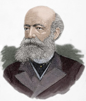 Images Dated 9th February 2014: August Kekule (1829-1896). Engraving. Colored