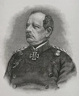 Franco Prussian Prints: August von Werder (1808-1888). Prussian general