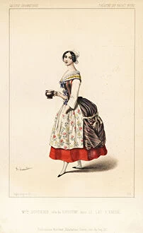 Augustine Collection: Augustine Duverger as Batistine in Le Lait d Anesse, 1846