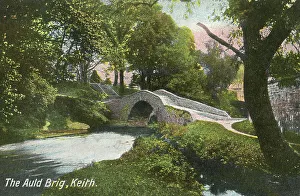 Moray Prints: The Auld Brig, Keith, Old Bridge of Keith, Moray, Scotland