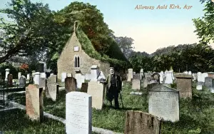 Ayrshire Prints: The Auld Kirk, Alloway, Ayrshire