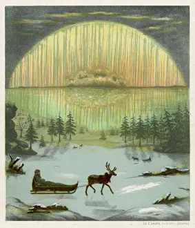 Sleigh Prints: Aurora Borealis / Lemaitre
