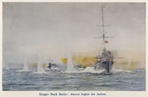 Commences Prints: Aurora Fired Upon, 1915