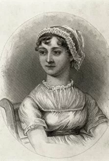 AUSTEN, Jane (1775-1817). English novelist. Engraving