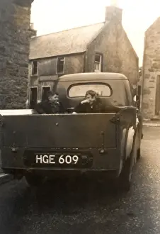 Lads Prints: Austin A40 - boys in the boot