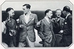 Images Dated 23rd July 2021: The Australia Fliers at the Cinque Ports Flying Club, Lympne, Kent. Date: 1934