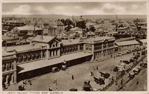 Perth Prints: Australia - Perth Railway Station, Western Australia