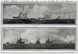 Bravo Collection: Australian fleet in Mediterranean by G. H. Davis