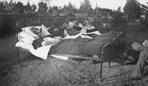 Images Dated 27th October 2011: Australian patients at Dannes-Camiers Hospital, WW1