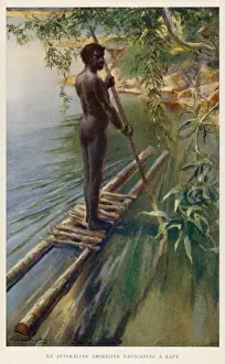 Australians Prints: Australian Raft