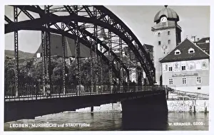 Austria - Leoben - Murbrucke and Stadtturm