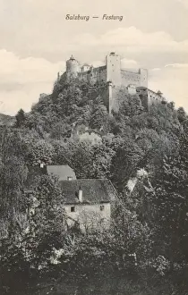 Salzburg Prints: Austria - Salzburg - Hohensalzburg Castle