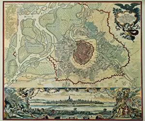Panorama Gallery: Austria. Vienna. Plan, 1720