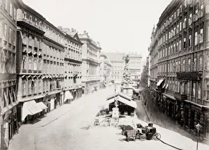 Transportation System Prints: Austria, Vienna, street scene, Der Graben