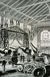 Expo Prints: Austria. Vienna. World Exposition, 1873. Krupp Pavilion