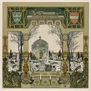 Cemeteries Prints: AUSTRIAN CEMETERY