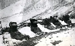 Austro Prints: Austrian defence lines, advance on Plevje, WW1
