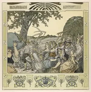 Haymakers Prints: Austrian Hay Harvest