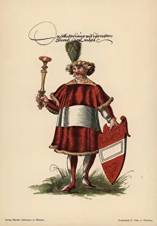 Iconography Gallery: Austrian herald, Herold des Osterreich